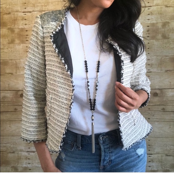 The Limited Jackets & Blazers - XS the Limited sequin shoulder blazer